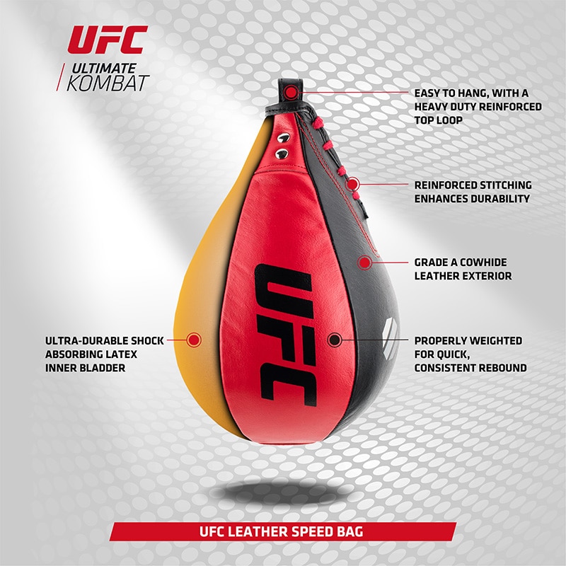 UFC Leather Speed Bag Information Sheet Image 1