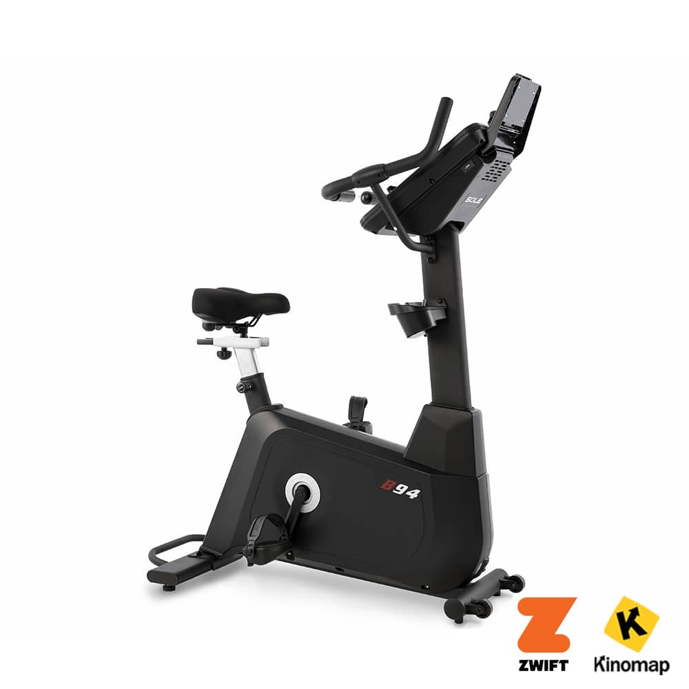Sole Fitness B94 Upright Bike Product Image With Kino Maps